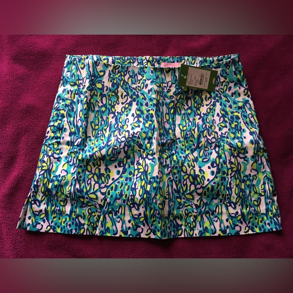Lilly Pulitzer Ella Skort in Sea Blue It’s A Stretch, size 4, New With Tags